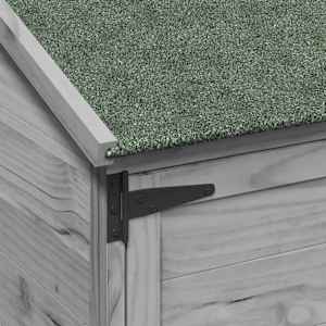 Zahradní shed Šedá 59,5 x 56 x 176,5 cm Kompozitní dřevo - obrázek 8