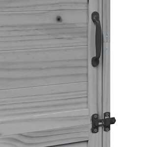 Zahradní shed Šedá 59,5 x 56 x 176,5 cm Kompozitní dřevo - obrázek 9
