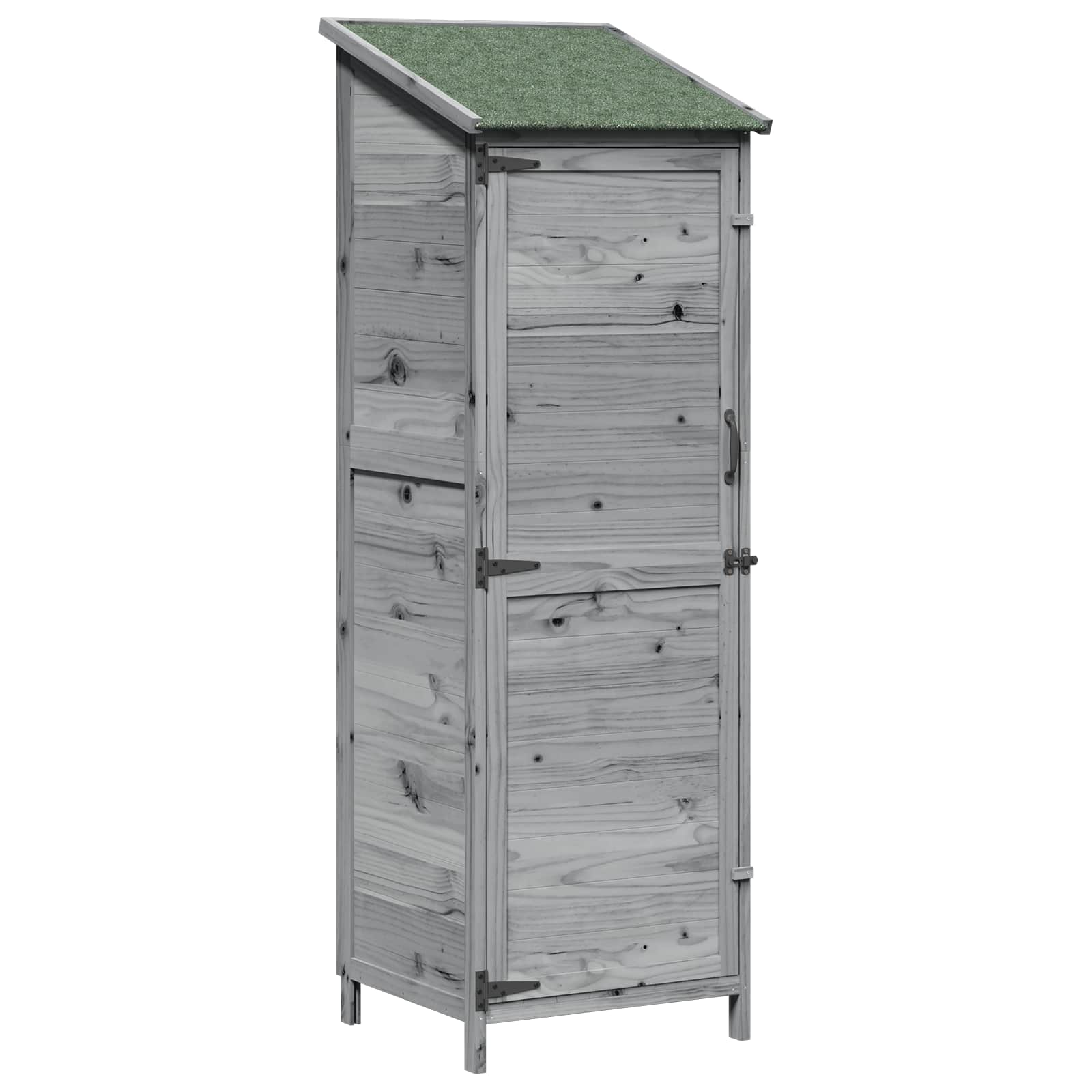 Tuinschuur Grijs 59,5 x 56 x 176,5 cm Bewerkt hout image 2