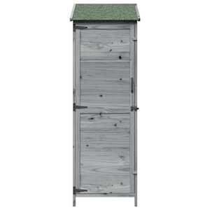 Zahradní shed Šedá 59,5 x 56 x 176,5 cm Kompozitní dřevo - obrázek 5
