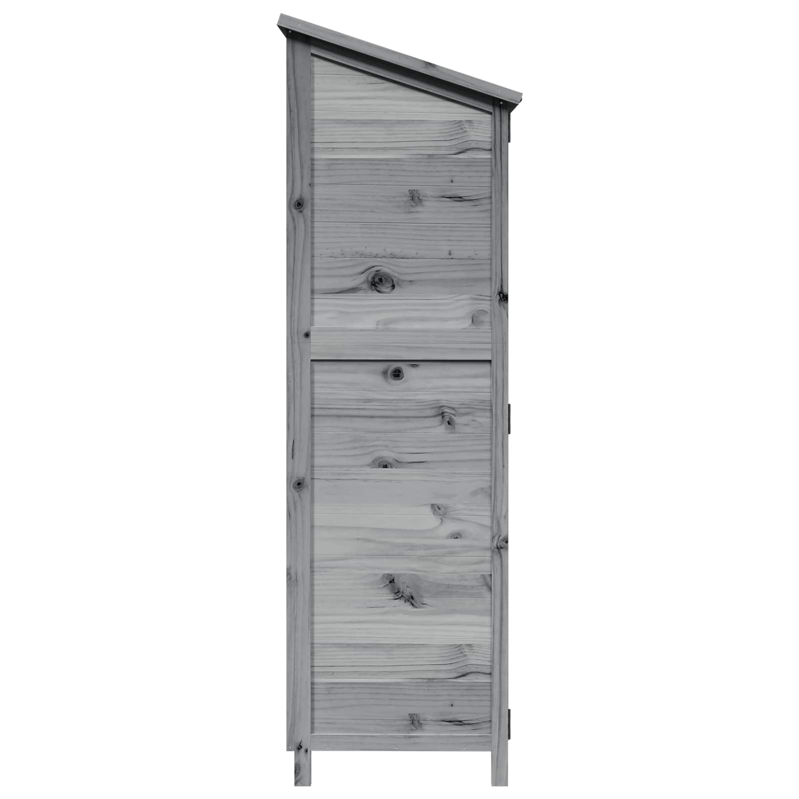 Tuinschuur Grijs 59,5 x 56 x 176,5 cm Bewerkt hout image 6