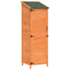 vidaXL Aiashed katusega Pruun 59,5 x 56 x 176,5 cm Tugev kuusepuit