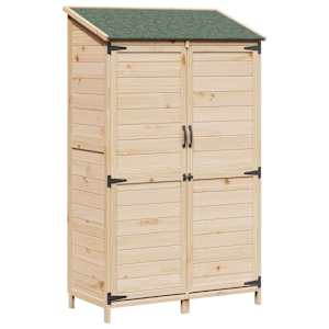 Zahradní shed Přírodní 106,5 x 56 x 176 cm Kompozitní dřevo - obrázek 2