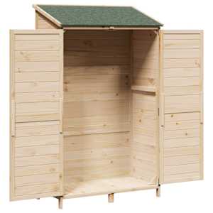 Zahradní shed Přírodní 106,5 x 56 x 176 cm Kompozitní dřevo - obrázek 3