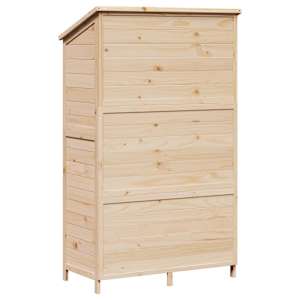 Zahradní shed Přírodní 106,5 x 56 x 176 cm Kompozitní dřevo - obrázek 6