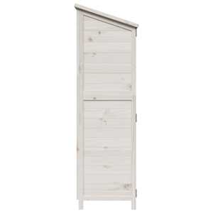 Zahradní shed Bílá 106,5 x 56 x 176 cm Kompozitní dřevo - obrázek 6