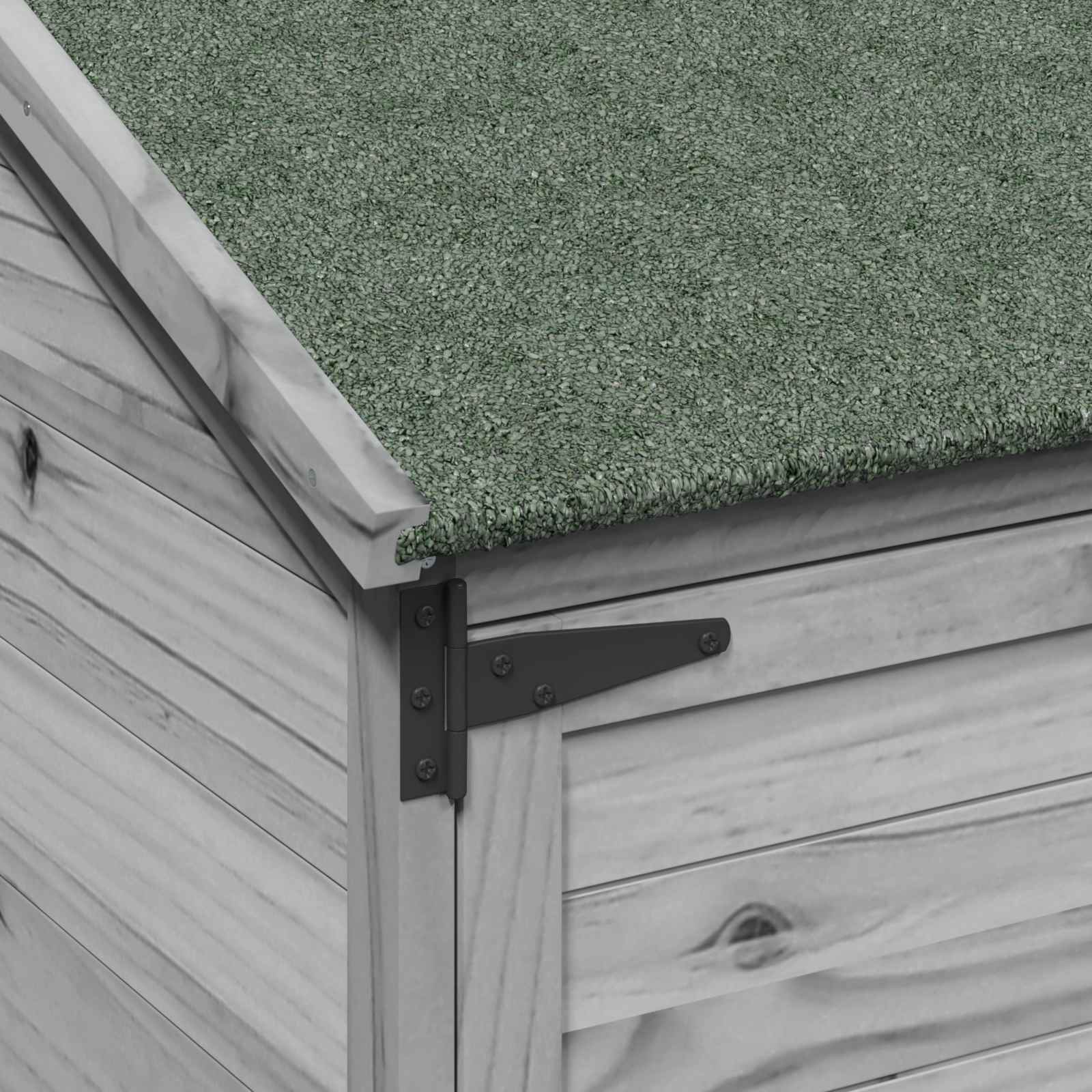 Tuinschuur Grijs 106,5 x 56 x 176 cm Bewerkt hout image 8