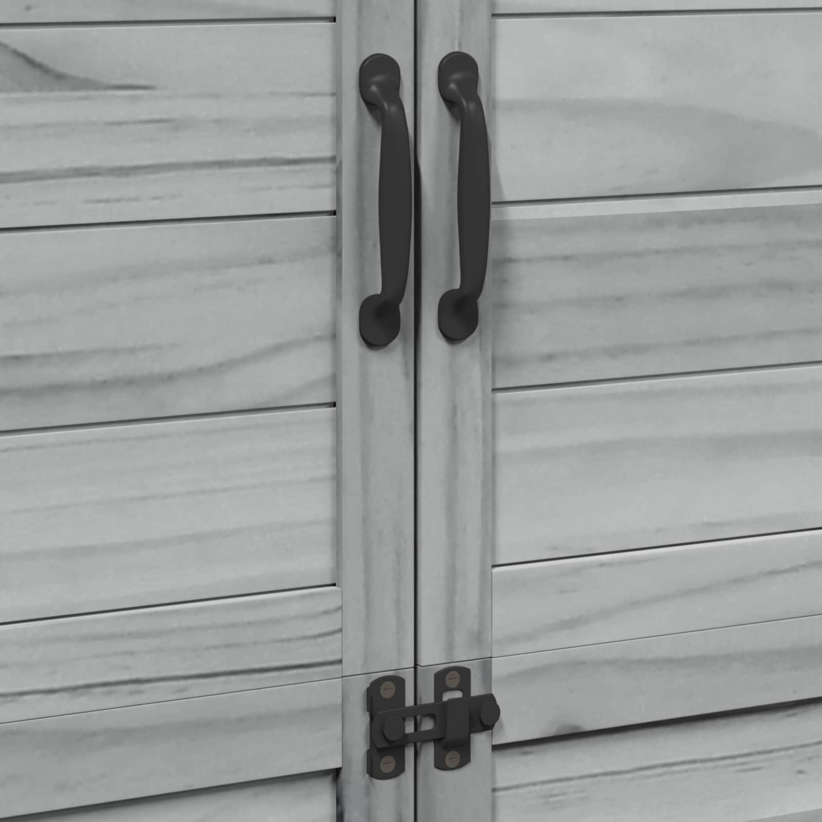 Tuinschuur Grijs 106,5 x 56 x 176 cm Bewerkt hout image 9