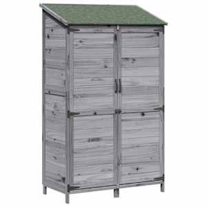 vidaXL Aiashed katusega Hall 106,5 x 56 x 176 cm Tugev kuusepuit