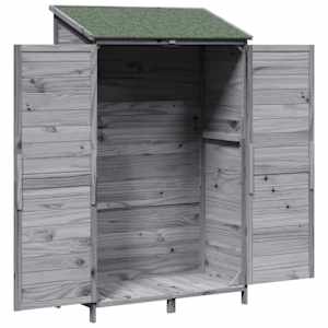 Zahradní shed Šedá 106,5 x 56 x 176 cm Kompozitní dřevo - obrázek 4