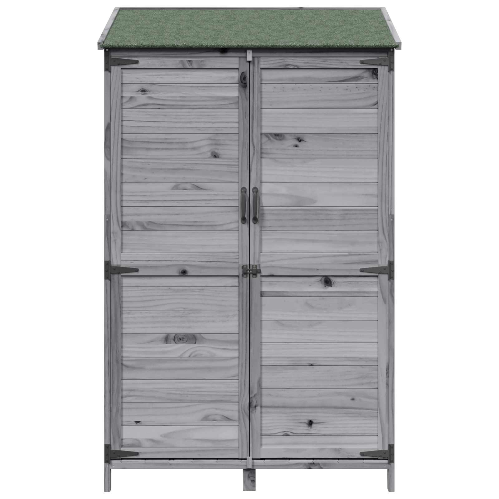 Tuinschuur Grijs 106,5 x 56 x 176 cm Bewerkt hout image 5