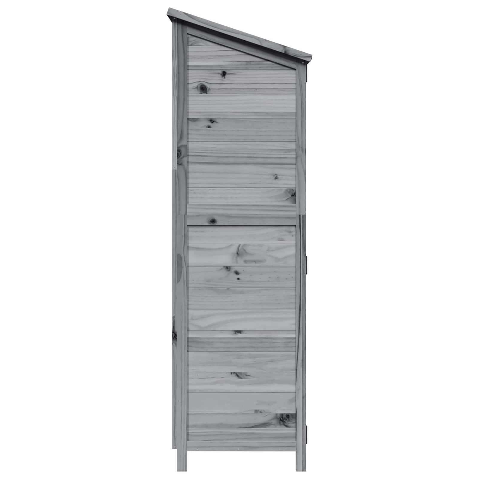 Tuinschuur Grijs 106,5 x 56 x 176 cm Bewerkt hout image 6
