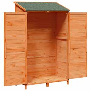 Zahradní shed Hnědá 106,5 x 56 x 176 cm Kompozitní dřevo - obrázek 4