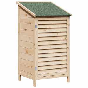 vidaXL Aiashed katusega Naturaalne 59 x 56 x 113,5 cm Tugev kuusepuit