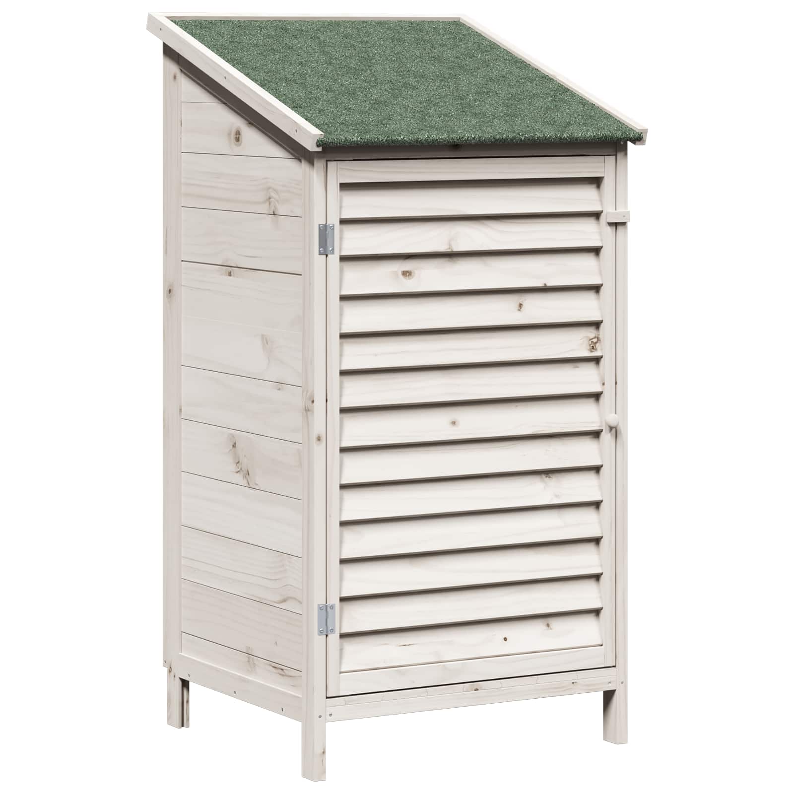 Tuinschuur Wit 59 x 56 x 113,5 cm Massief Vurenhout image 2