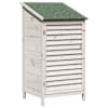 vidaXL Aiashed katusega Valge 59 x 56 x 113,5 cm Tugev kuusepuit
