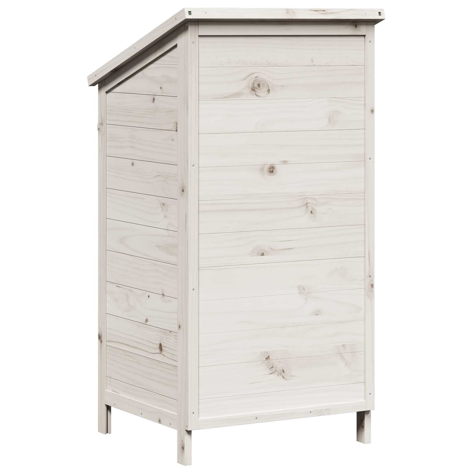 Tuinschuur Wit 59 x 56 x 113,5 cm Massief Vurenhout image 7