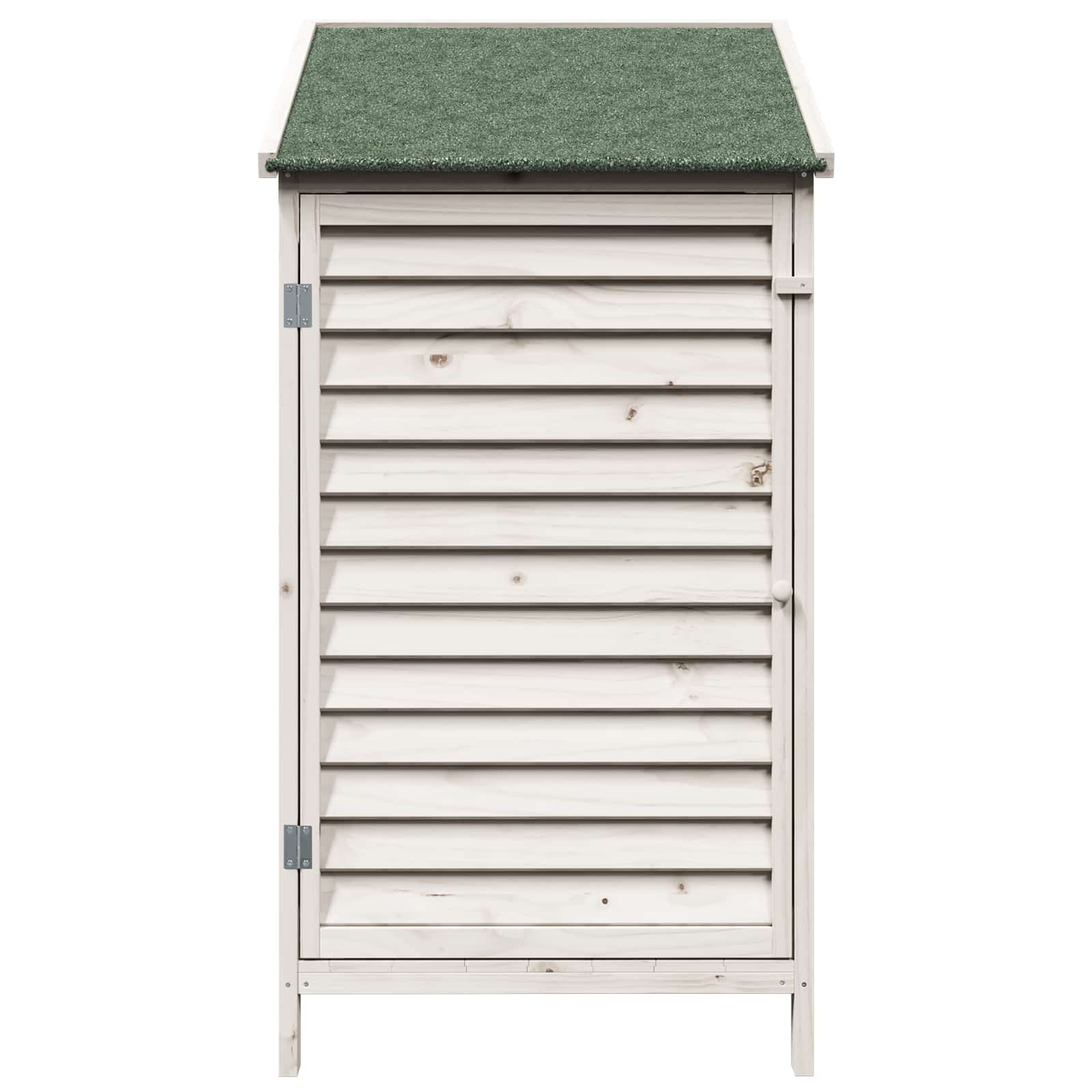 Tuinschuur Wit 59 x 56 x 113,5 cm Massief Vurenhout image 5