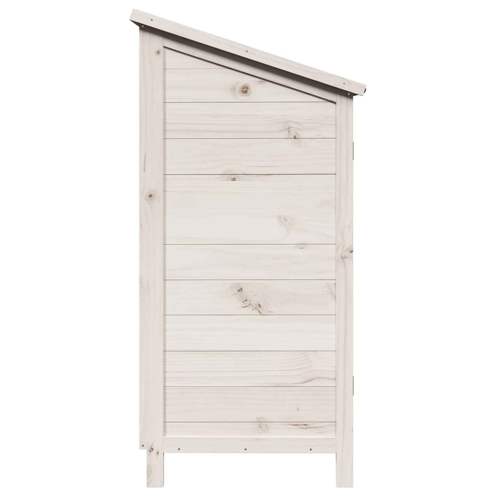 Tuinschuur Wit 59 x 56 x 113,5 cm Massief Vurenhout image 6