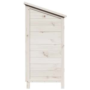 Zahradní shed Bílá 59 x 56 x 113,5 cm Masivní jedlové dřevo - obrázek 6