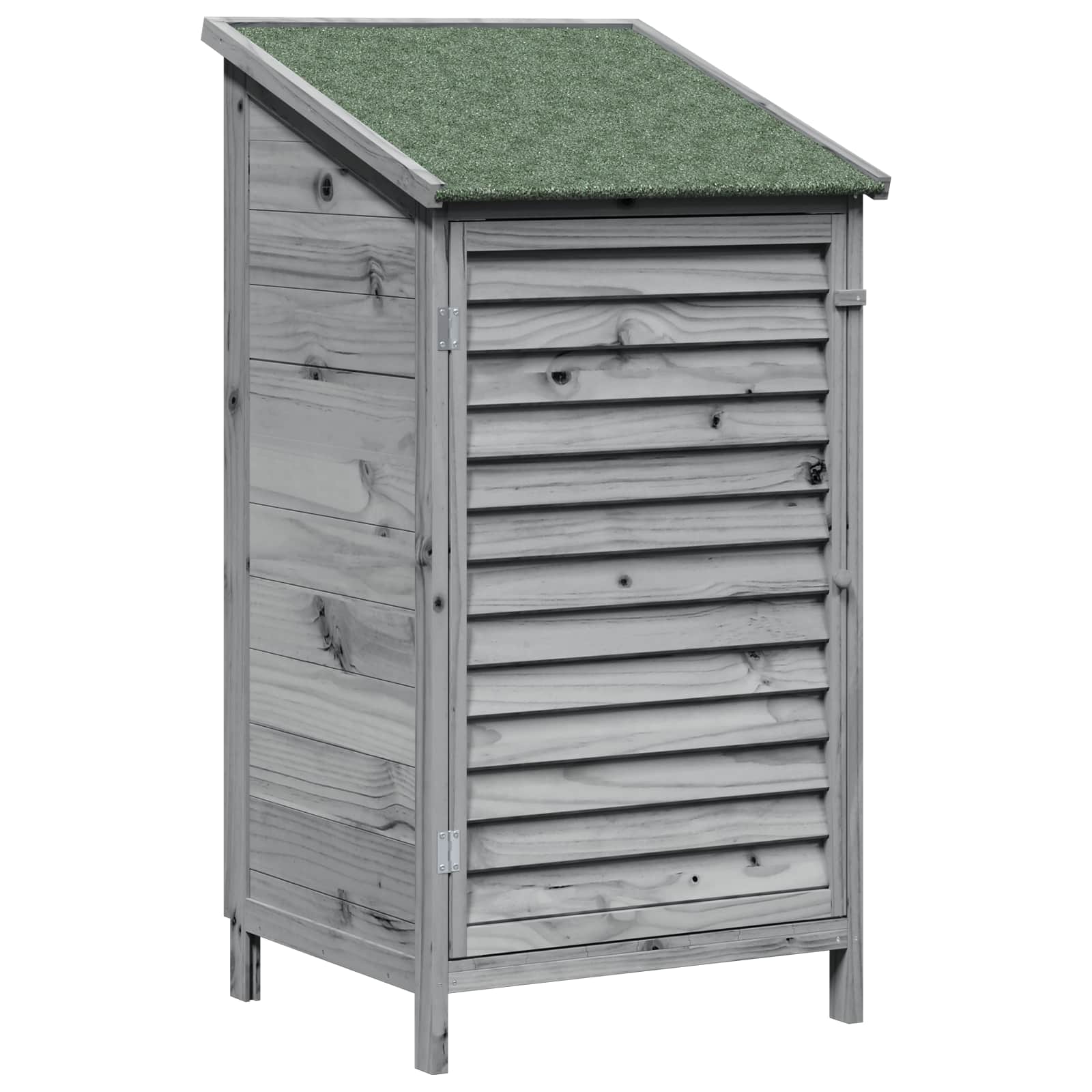 Tuinschuur Grijs 59 x 56 x 113,5 cm Massief Vurenhout image 2