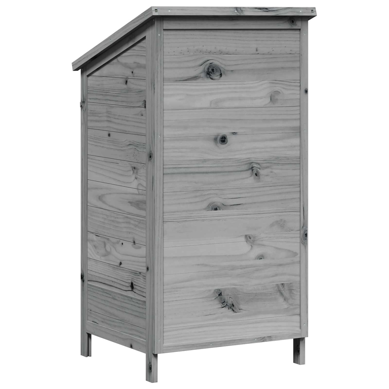 Tuinschuur Grijs 59 x 56 x 113,5 cm Massief Vurenhout image 7