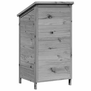 Zahradní shed Šedá 59 x 56 x 113,5 cm Masivní jedlové dřevo - obrázek 7