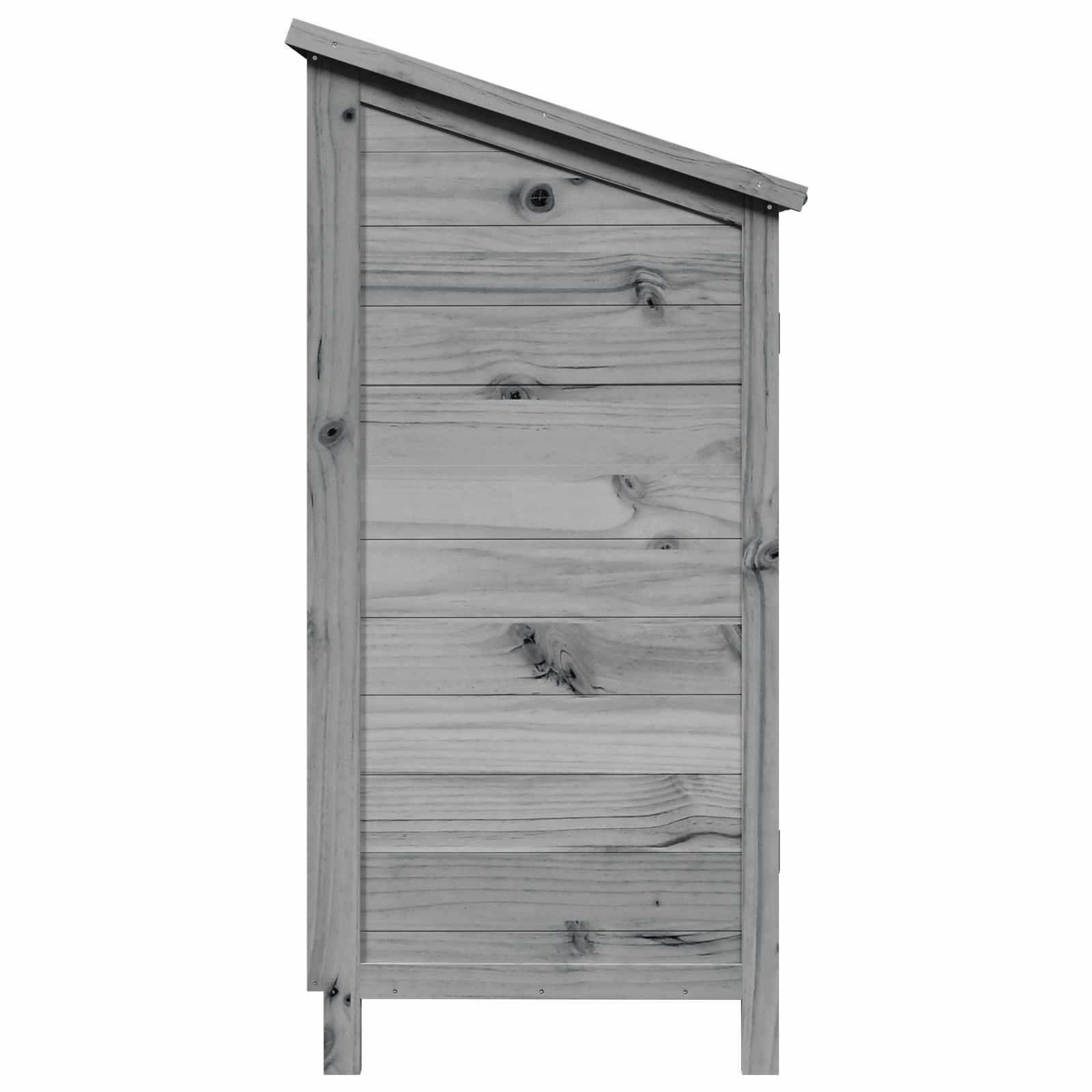 Tuinschuur Grijs 59 x 56 x 113,5 cm Massief Vurenhout image 6
