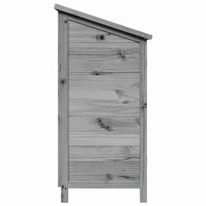 Zahradní shed Šedá 59 x 56 x 113,5 cm Masivní jedlové dřevo - obrázek 6