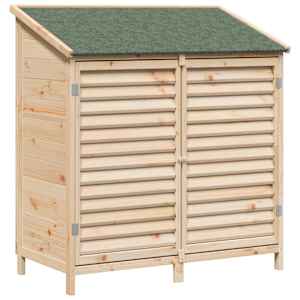 vidaXL Aiashed katusega Naturaalne 106 x 56 x 113,5 cm Tugev kuusepuit