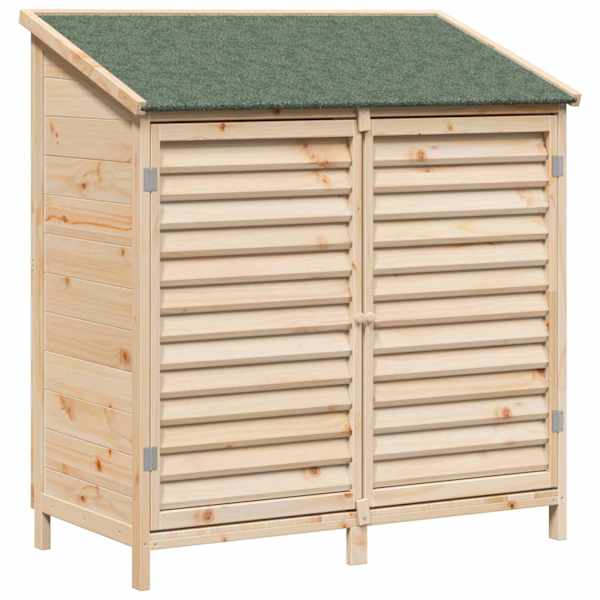 vidaXL Aiashed katusega Naturaalne 106 x 56 x 113,5 cm Tugev kuusepuit