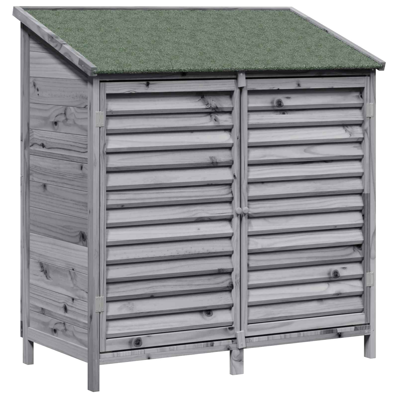 Tuinschuur Grijs 106 x 56 x 113,5 cm Massief Vurenhout image 2