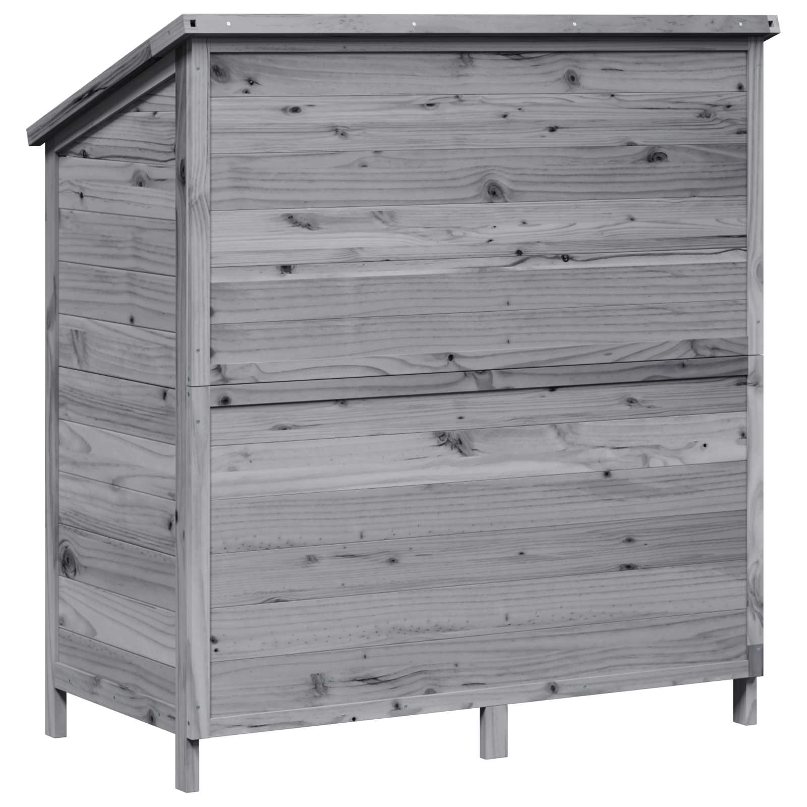 Tuinschuur Grijs 106 x 56 x 113,5 cm Massief Vurenhout image 7