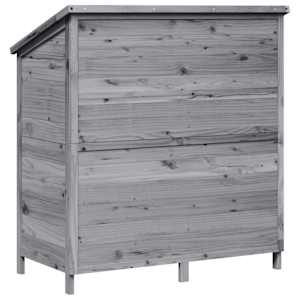 Zahradní shed Šedá 106 x 56 x 113,5 cm Masivní jedlové dřevo - obrázek 7