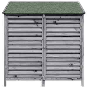 Zahradní shed Šedá 106 x 56 x 113,5 cm Masivní jedlové dřevo - obrázek 5