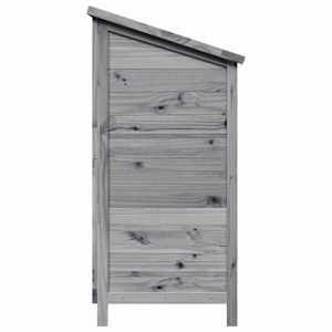 Zahradní shed Šedá 106 x 56 x 113,5 cm Masivní jedlové dřevo - obrázek 6