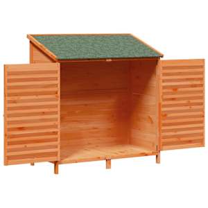 Zahradní shed Hnědá 106 x 56 x 113,5 cm Masivní jedlové dřevo - obrázek 4