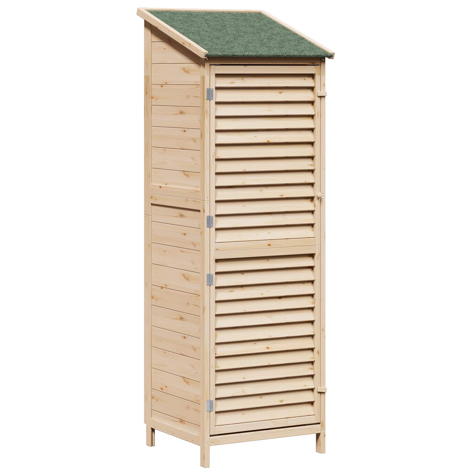 Tuinschuur Naturel 59 x 56 x 176 cm Massief Vurenhout image 2