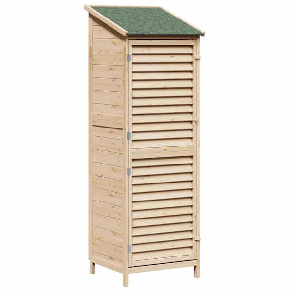vidaXL Aiashed katusega Naturaalne 59 x 56 x 176 cm Tugev kuusepuit