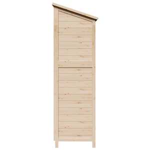 Zahradní shed Přírodní 59 x 56 x 176 cm Masivní jedlové dřevo - obrázek 6