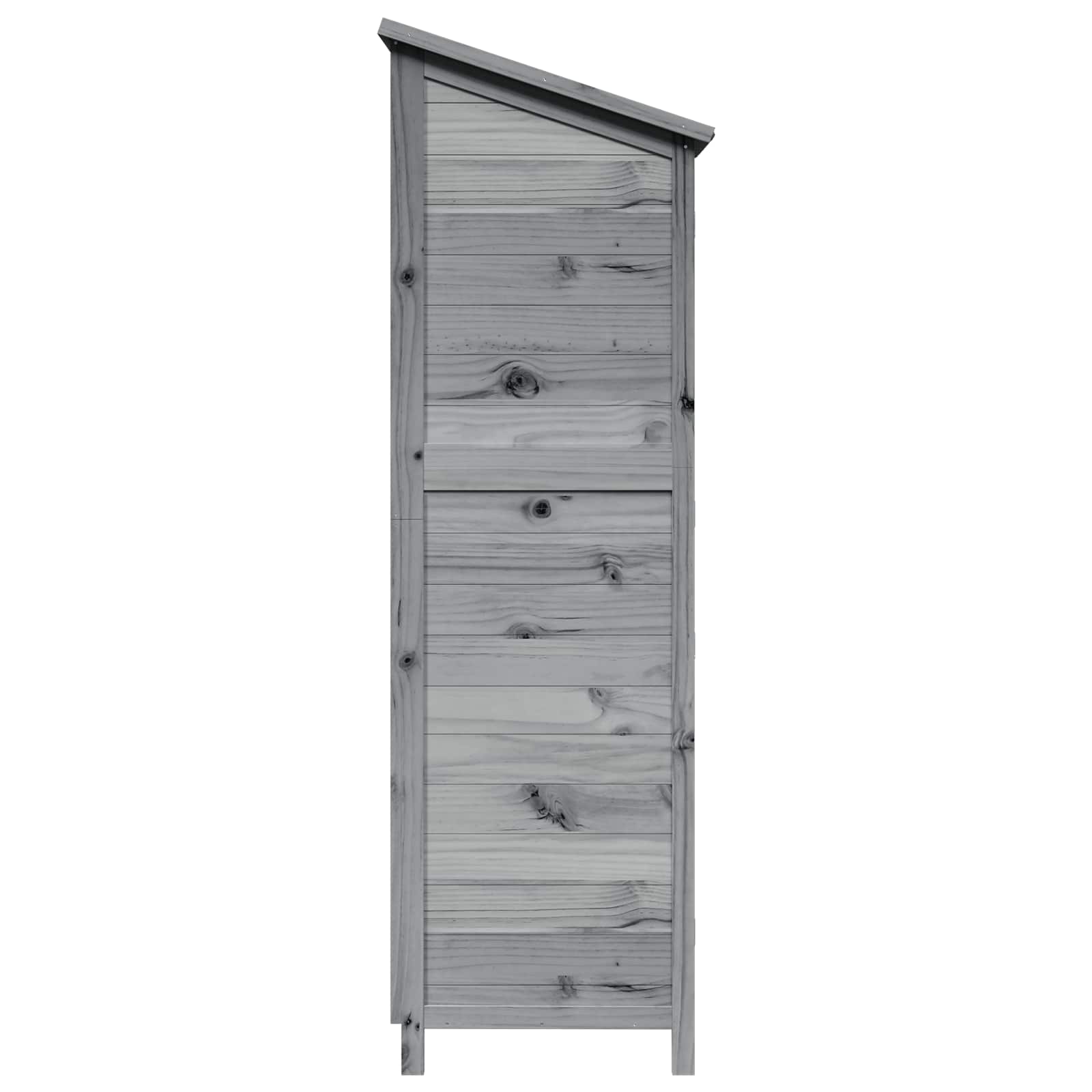 Tuinschuur Grijs 59 x 56 x 176 cm Massief Vurenhout image 6