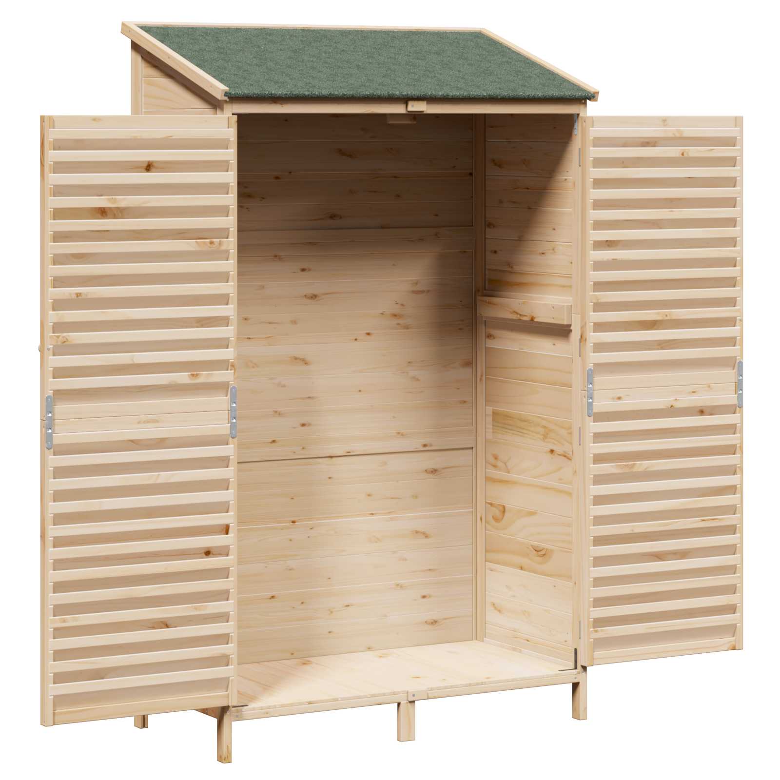 Tuinschuur Naturel 106 x 56 x 176,5 cm Massief Vurenhout image 4