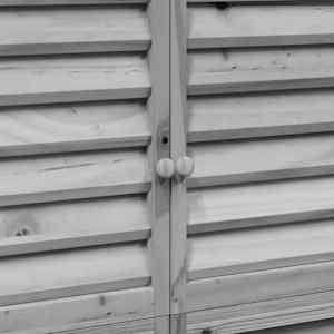 Zahradní shed Šedá 106 x 56 x 176,5 cm Masivní jedlové dřevo - obrázek 9