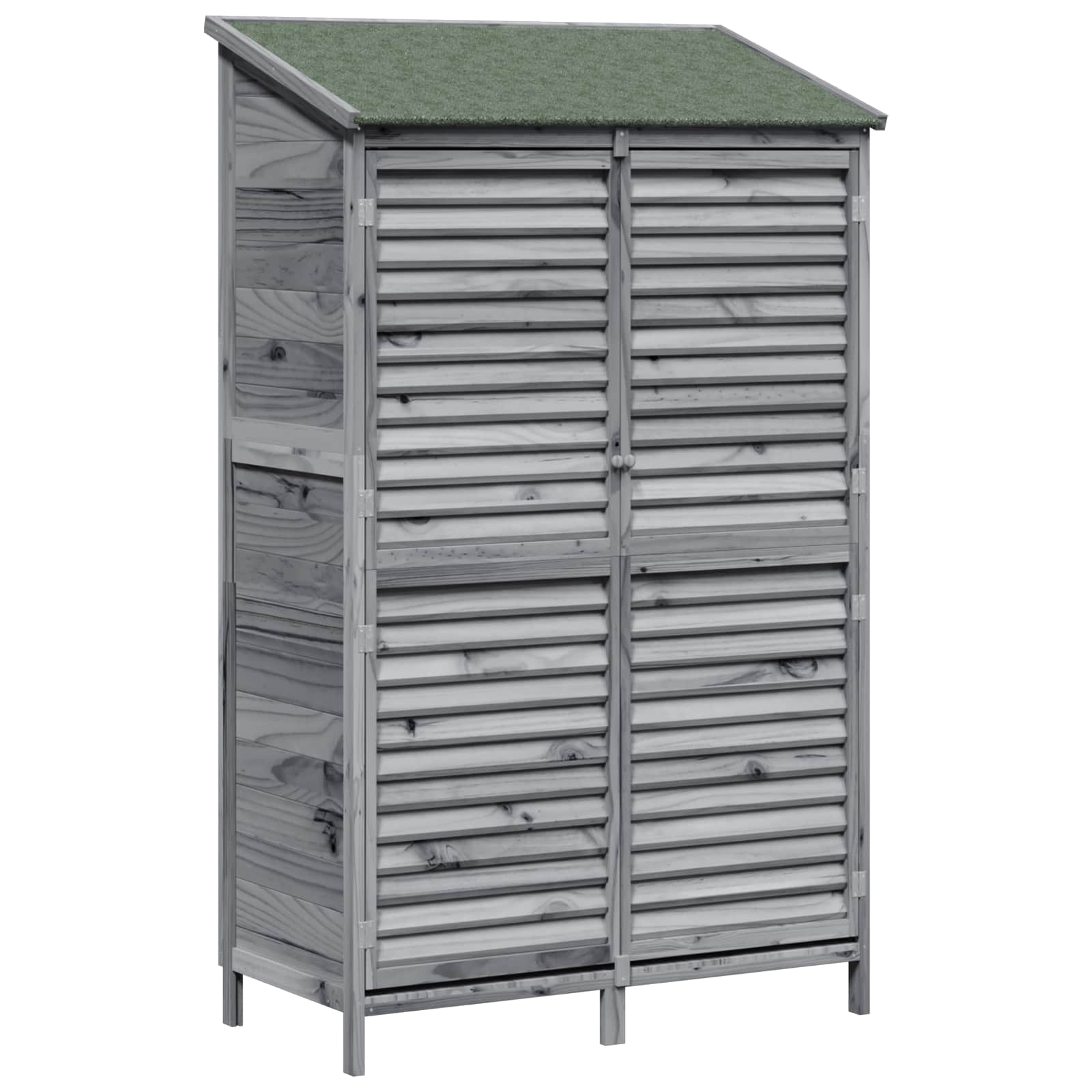 Tuinschuur Grijs 106 x 56 x 176,5 cm Massief Vurenhout image 2