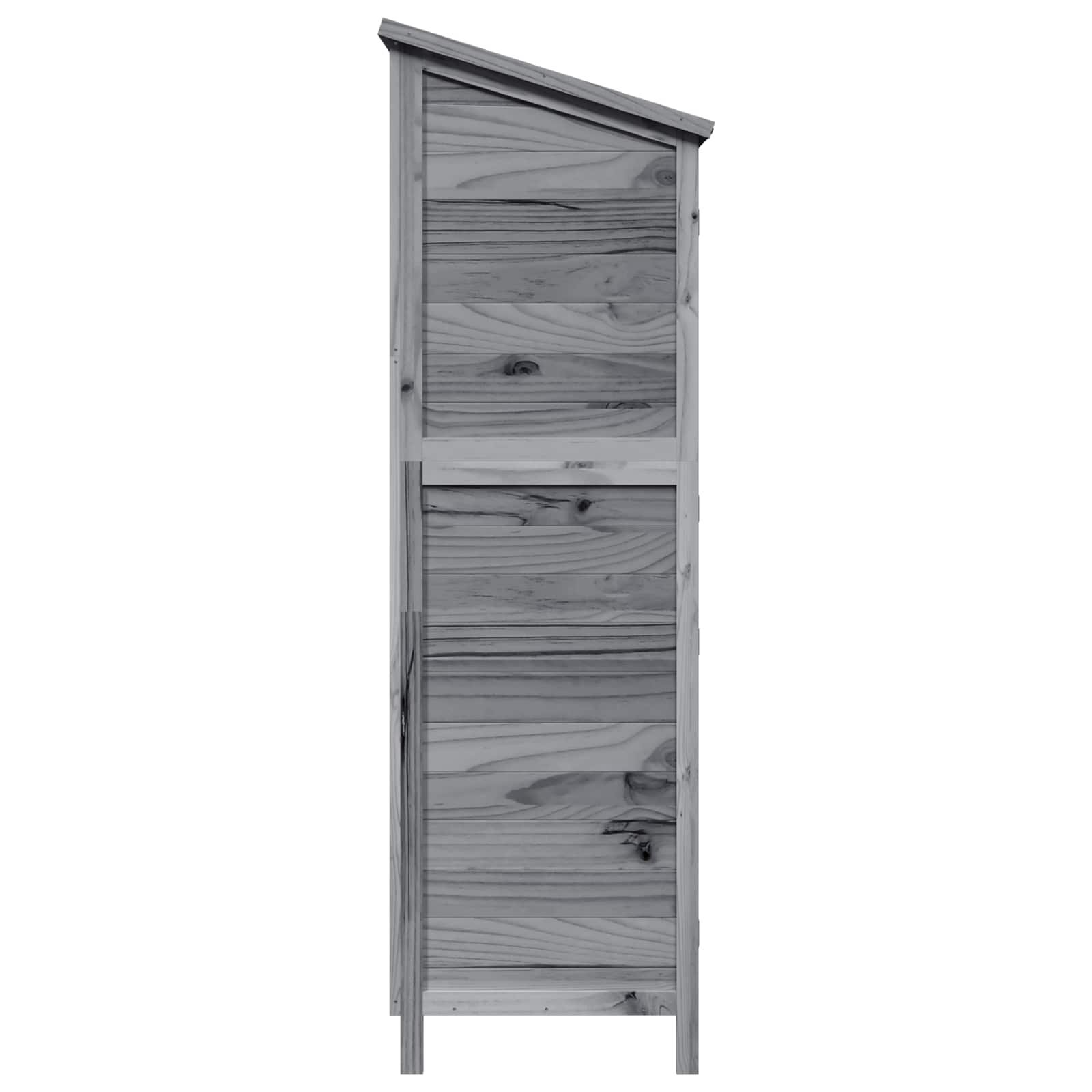 Tuinschuur Grijs 106 x 56 x 176,5 cm Massief Vurenhout image 6