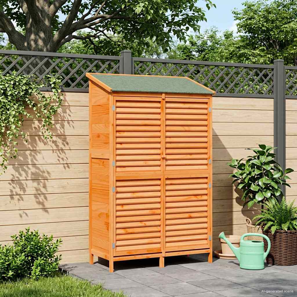 vidaXL Sălaș de grădină Maro 106 x 56 x 176,5 cm Lemn de Brad Solid