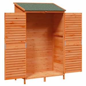 Zahradní shed Hnědá 106 x 56 x 176,5 cm Masivní jedlové dřevo - obrázek 4