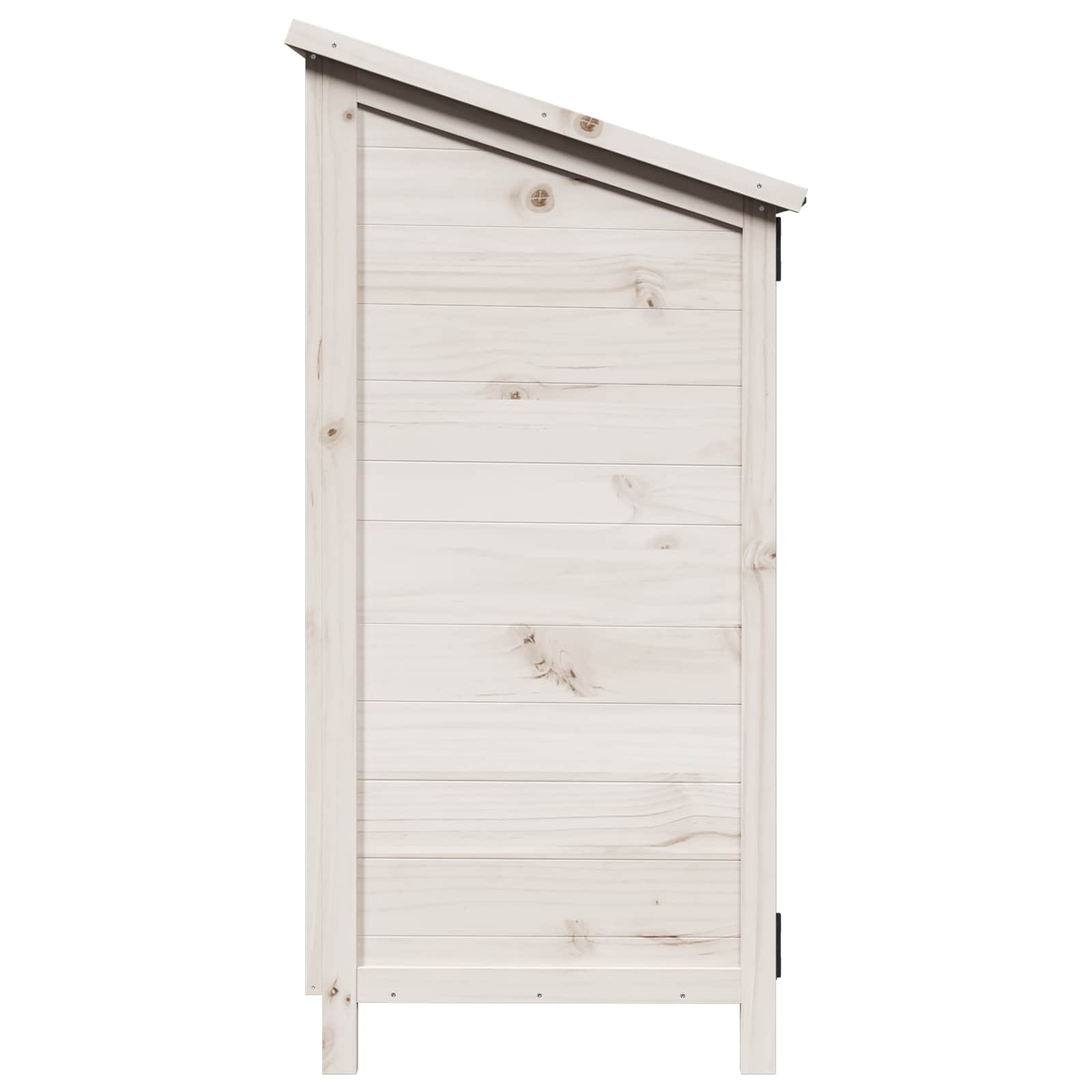 Tuinschuur Wit 59,5 x 56 x 113,5 cm Bewerkt hout image 6