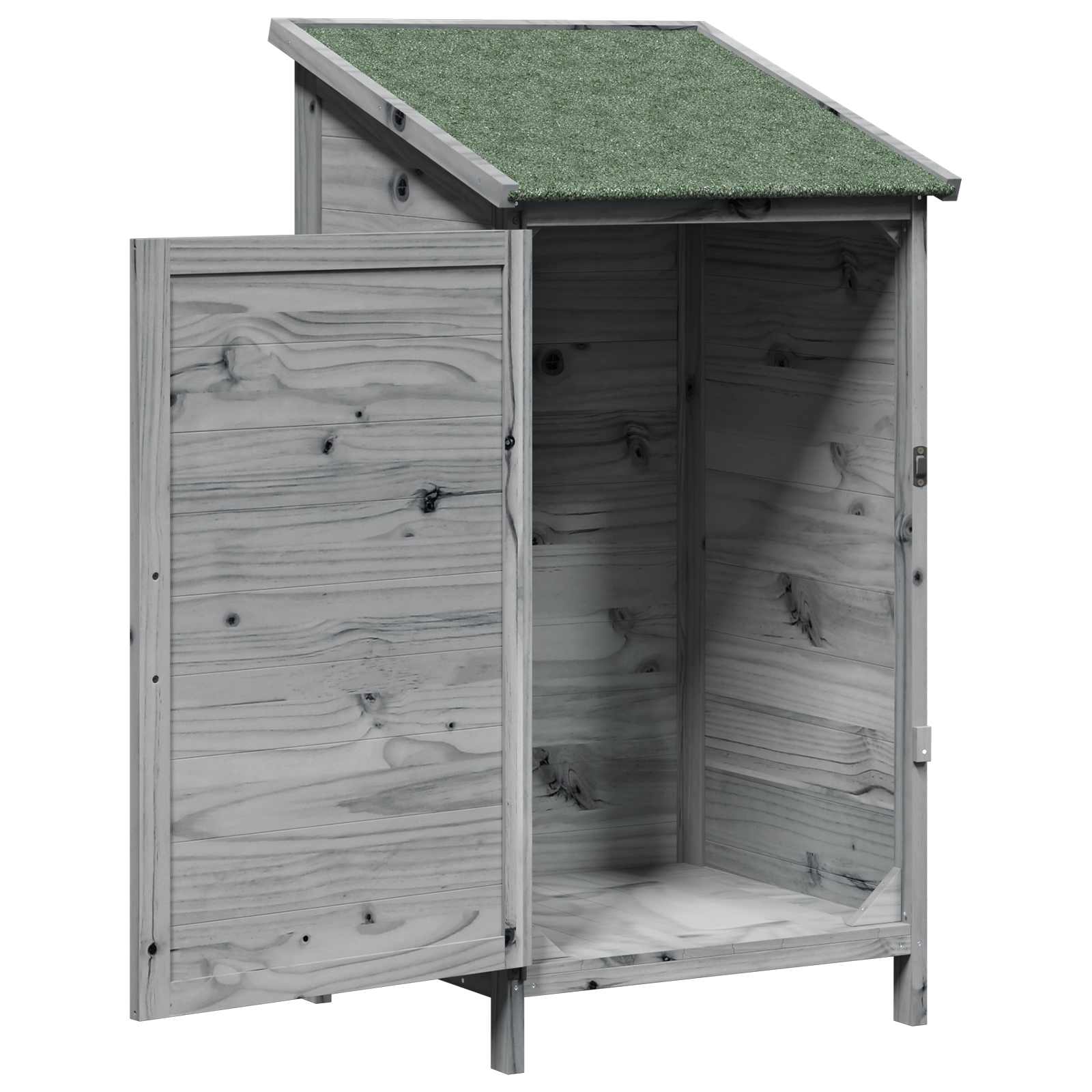 Tuinschuur Grijs 59,5 x 56 x 113,5 cm Bewerkt hout image 4