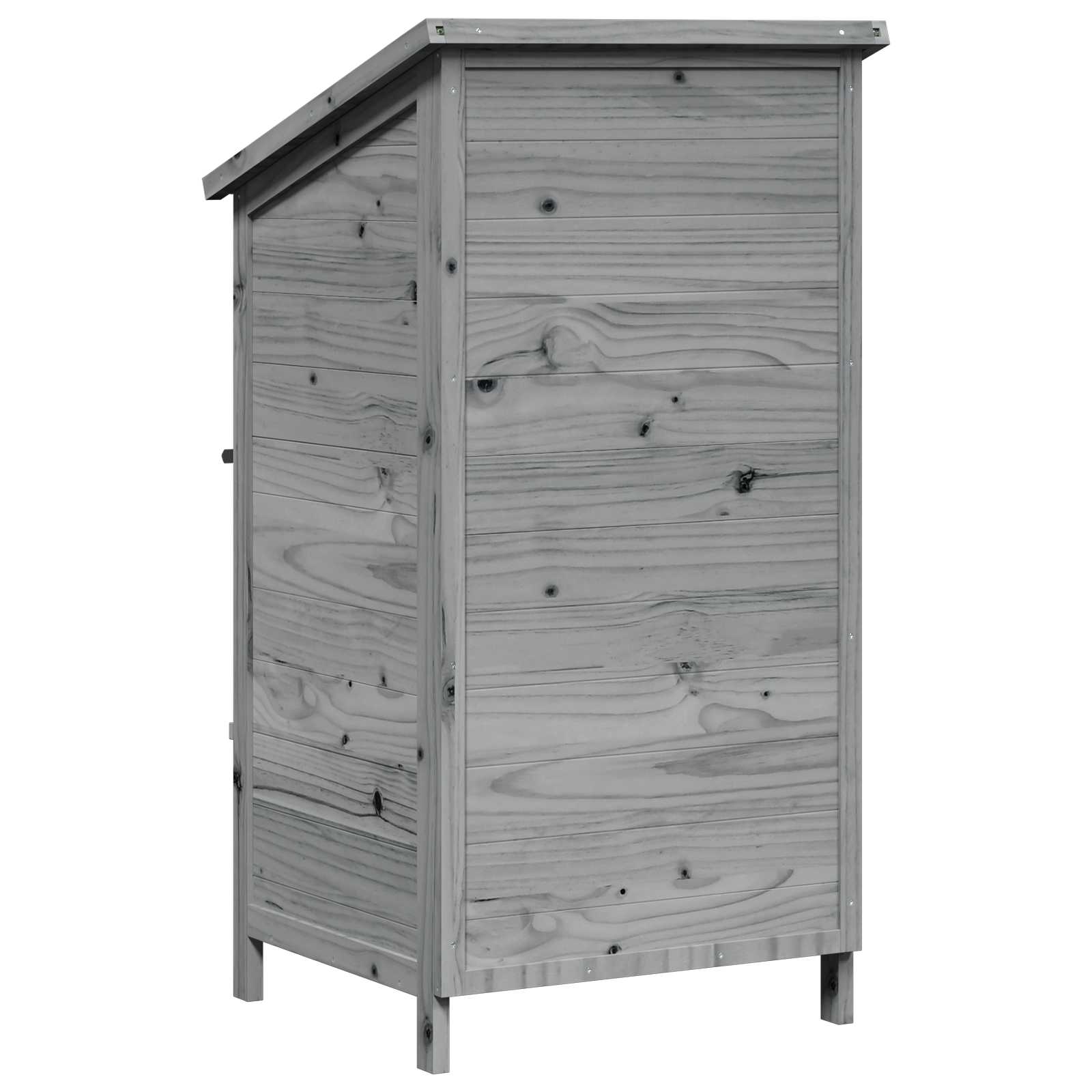 Tuinschuur Grijs 59,5 x 56 x 113,5 cm Bewerkt hout image 7